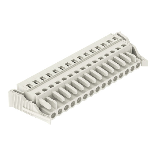 1-conductor female connector, CAGE CLAMP&reg;, 2.5 mm&sup2;, light gray