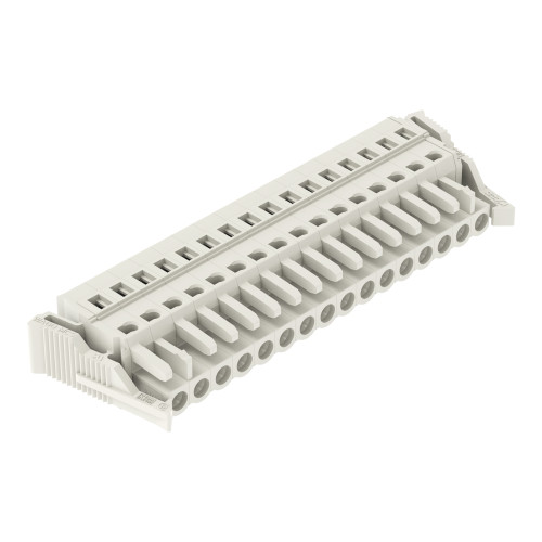 1-conductor female connector, CAGE CLAMP&reg;, 2.5 mm&sup2;, light gray