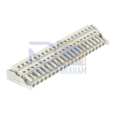 1-conductor female connector, CAGE CLAMP&reg;, 2.5 mm&sup2;, light gray