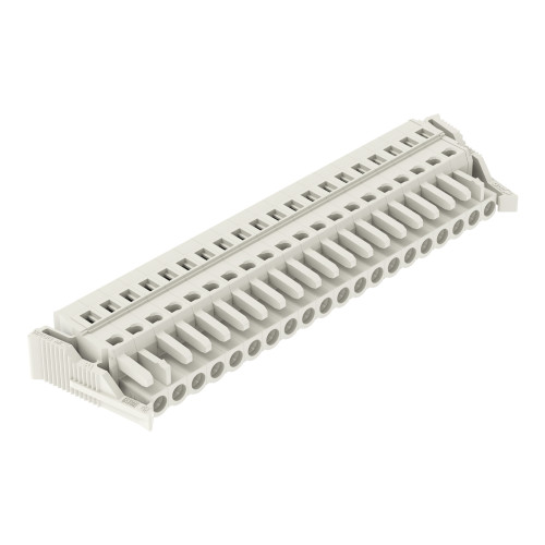 1-conductor female connector, CAGE CLAMP&reg;, 2.5 mm&sup2;, light gray