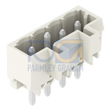 THT male header, 1.2 x 1.2 mm solder pin, straight, light gray