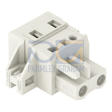 1-conductor female connector, CAGE CLAMP&reg;, 2.5 mm&sup2;, light gray