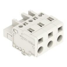 1-conductor female connector, CAGE CLAMP&reg;, 2.5 mm&sup2;, light gray