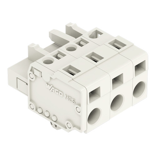 1-conductor female connector, CAGE CLAMP&reg;, 2.5 mm&sup2;, light gray