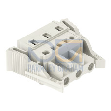 1-conductor female connector, CAGE CLAMP&reg;, 2.5 mm&sup2;, light gray