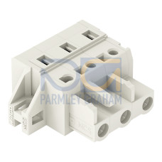 1-conductor female connector, CAGE CLAMP&reg;, 2.5 mm&sup2;, light gray