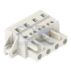 1-conductor female connector, CAGE CLAMP&reg;, 2.5 mm&sup2;, light gray