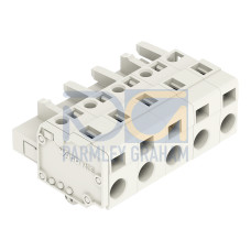 1-conductor female connector, CAGE CLAMP&reg;, 2.5 mm&sup2;, light gray