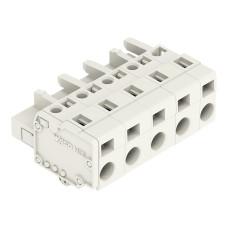 1-conductor female connector, CAGE CLAMP&reg;, 2.5 mm&sup2;, light gray