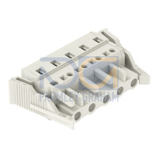 1-conductor female connector, CAGE CLAMP&reg;, 2.5 mm&sup2;, light gray