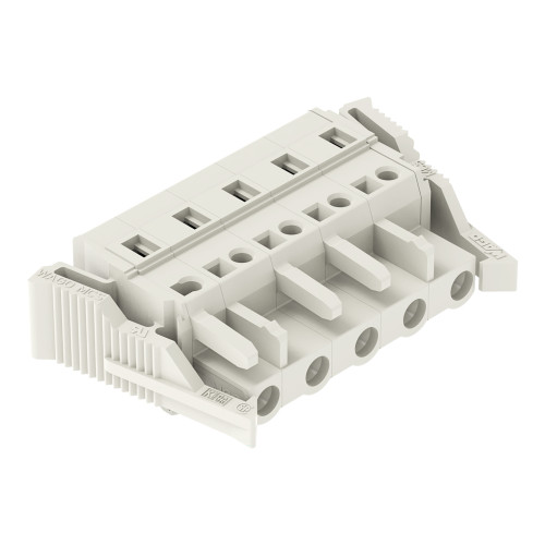 1-conductor female connector, CAGE CLAMP&reg;, 2.5 mm&sup2;, light gray