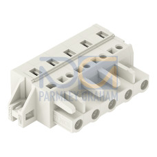 1-conductor female connector, CAGE CLAMP&reg;, 2.5 mm&sup2;, light gray