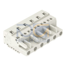 1-conductor female connector, CAGE CLAMP&reg;, 2.5 mm&sup2;, light gray