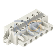 1-conductor female connector, CAGE CLAMP&reg;, 2.5 mm&sup2;, light gray