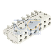1-conductor female connector, CAGE CLAMP&reg;, 2.5 mm&sup2;, light gray