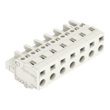 1-conductor female connector, CAGE CLAMP&reg;, 2.5 mm&sup2;, light gray
