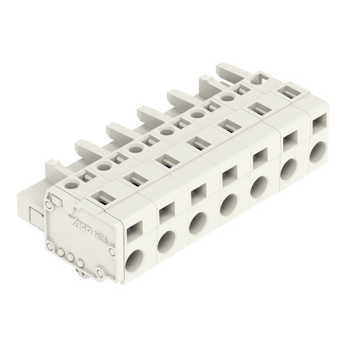 1-conductor female connector, CAGE CLAMP&reg;, 2.5 mm&sup2;, light gray