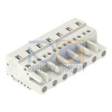 1-conductor female connector, CAGE CLAMP&reg;, 2.5 mm&sup2;, light gray