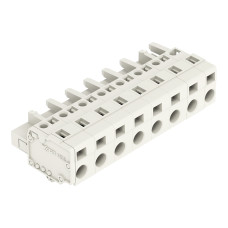1-conductor female connector, CAGE CLAMP&reg;, 2.5 mm&sup2;, light gray