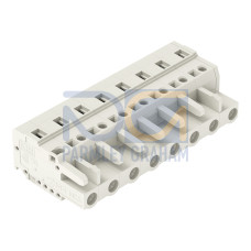 1-conductor female connector, CAGE CLAMP&reg;, 2.5 mm&sup2;, light gray