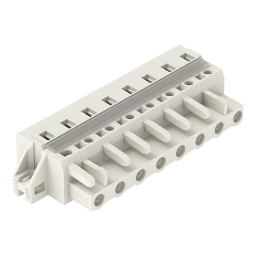 1-conductor female connector, CAGE CLAMP&reg;, 2.5 mm&sup2;, light gray