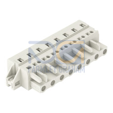 1-conductor female connector, CAGE CLAMP&reg;, 2.5 mm&sup2;, light gray
