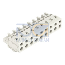 1-conductor female connector, CAGE CLAMP&reg;, 2.5 mm&sup2;, light gray