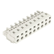 1-conductor female connector, CAGE CLAMP&reg;, 2.5 mm&sup2;, light gray