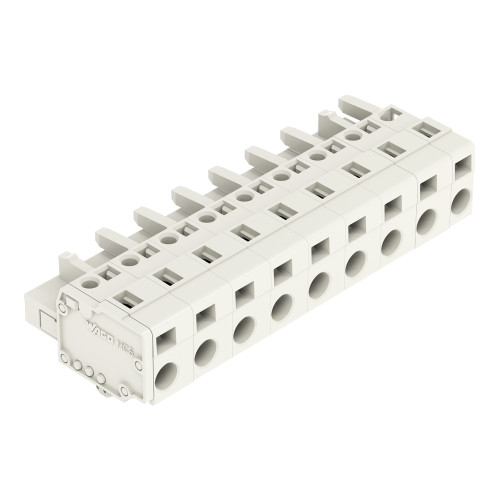 1-conductor female connector, CAGE CLAMP&reg;, 2.5 mm&sup2;, light gray