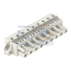 1-conductor female connector, CAGE CLAMP&reg;, 2.5 mm&sup2;, light gray