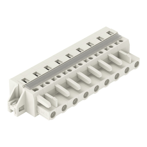 1-conductor female connector, CAGE CLAMP&reg;, 2.5 mm&sup2;, light gray