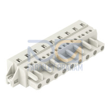 1-conductor female connector, CAGE CLAMP&reg;, 2.5 mm&sup2;, light gray