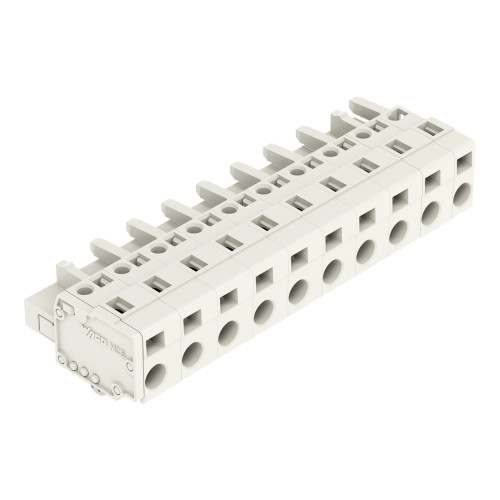 1-conductor female connector, CAGE CLAMP&reg;, 2.5 mm&sup2;, light gray