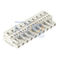 1-conductor female connector, CAGE CLAMP&reg;, 2.5 mm&sup2;, light gray