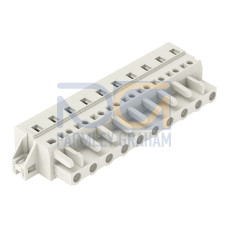1-conductor female connector, CAGE CLAMP&reg;, 2.5 mm&sup2;, light gray