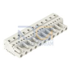 1-conductor female connector, CAGE CLAMP&reg;, 2.5 mm&sup2;, light gray