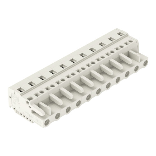 1-conductor female connector, CAGE CLAMP&reg;, 2.5 mm&sup2;, light gray