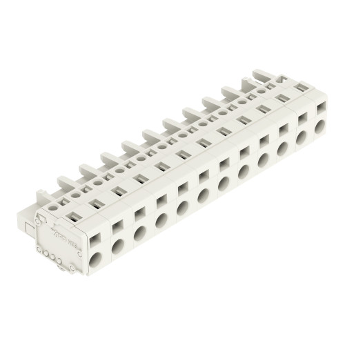 1-conductor female connector, CAGE CLAMP&reg;, 2.5 mm&sup2;, light gray