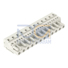 1-conductor female connector, CAGE CLAMP&reg;, 2.5 mm&sup2;, light gray