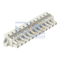 1-conductor female connector, CAGE CLAMP&reg;, 2.5 mm&sup2;, light gray