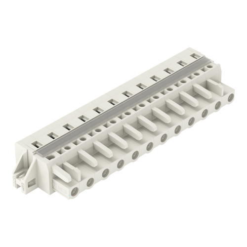 1-conductor female connector, CAGE CLAMP&reg;, 2.5 mm&sup2;, light gray