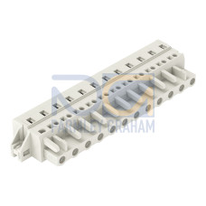 1-conductor female connector, CAGE CLAMP&reg;, 2.5 mm&sup2;, light gray