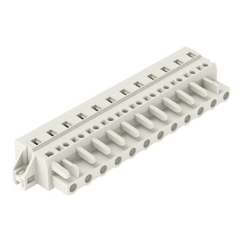 1-conductor female connector, CAGE CLAMP&reg;, 2.5 mm&sup2;, light gray