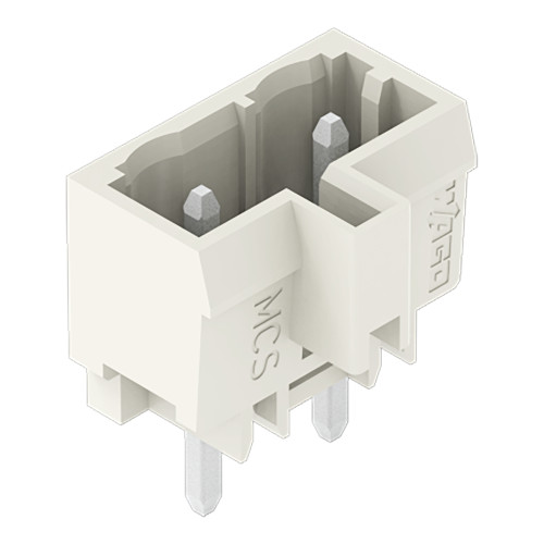 THT male header, 1.2 x 1.2 mm solder pin, straight, light gray