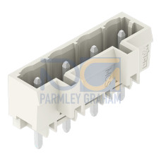 THT male header, 1.2 x 1.2 mm solder pin, straight, light gray