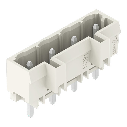 THT male header, 1.2 x 1.2 mm solder pin, straight, light gray