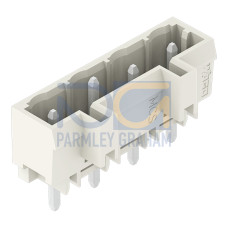 THT male header, 1.2 x 1.2 mm solder pin, straight, light gray