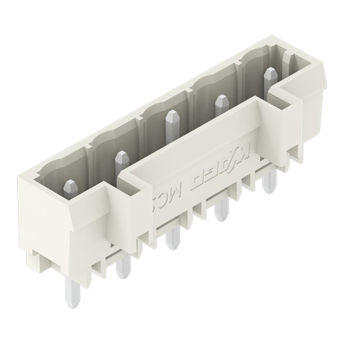 THT male header, 1.2 x 1.2 mm solder pin, straight, light gray