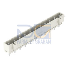 THT male header, 1.2 x 1.2 mm solder pin, straight, light gray