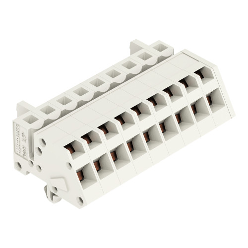 1-conductor female connector, angled, CAGE CLAMP&reg;, 2.5 mm&sup2;, light gray